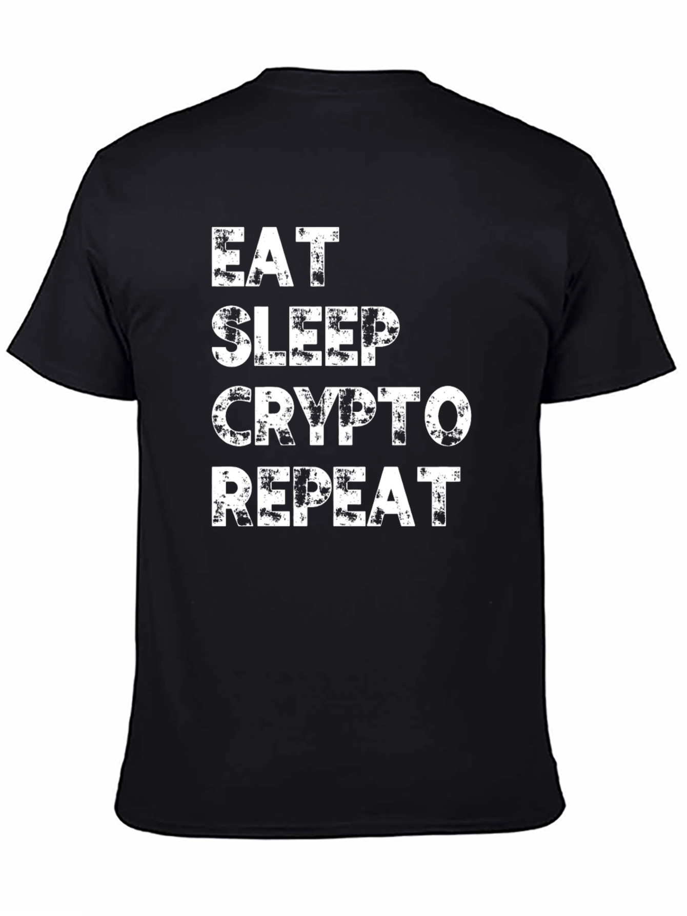 Eat Sleep Crypto Repeat Black T-Shirt
