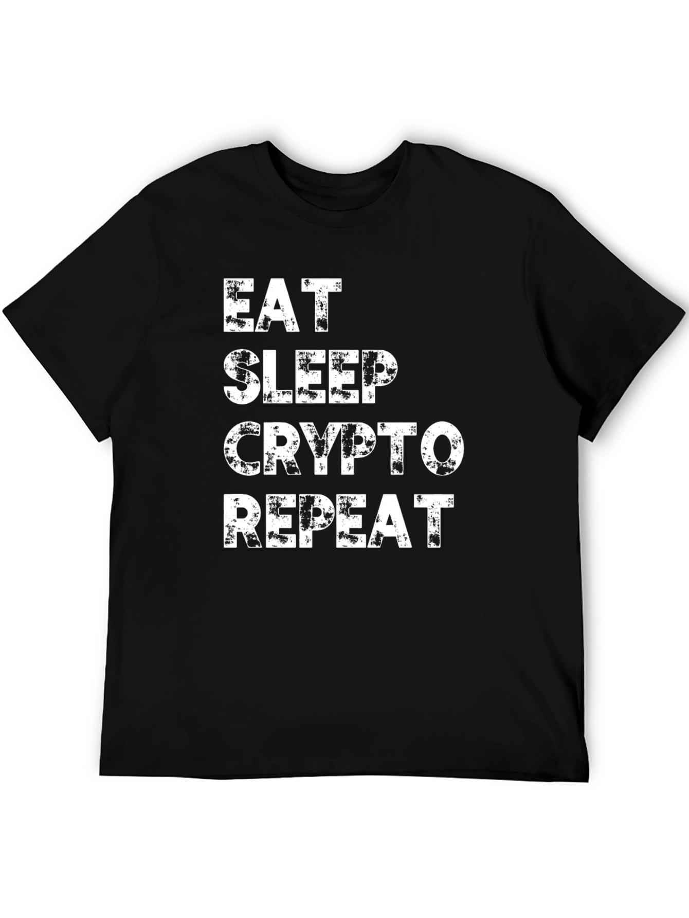 Eat Sleep Crypto Repeat Black T-Shirt
