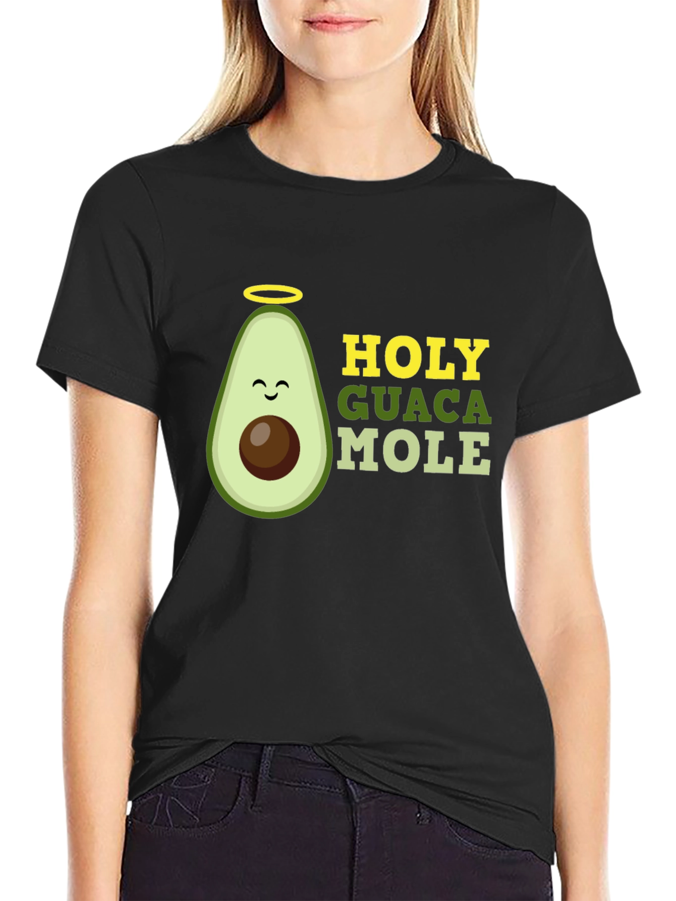 Holy Guacamole Graphic T-Shirt - Funny Avocado Tee