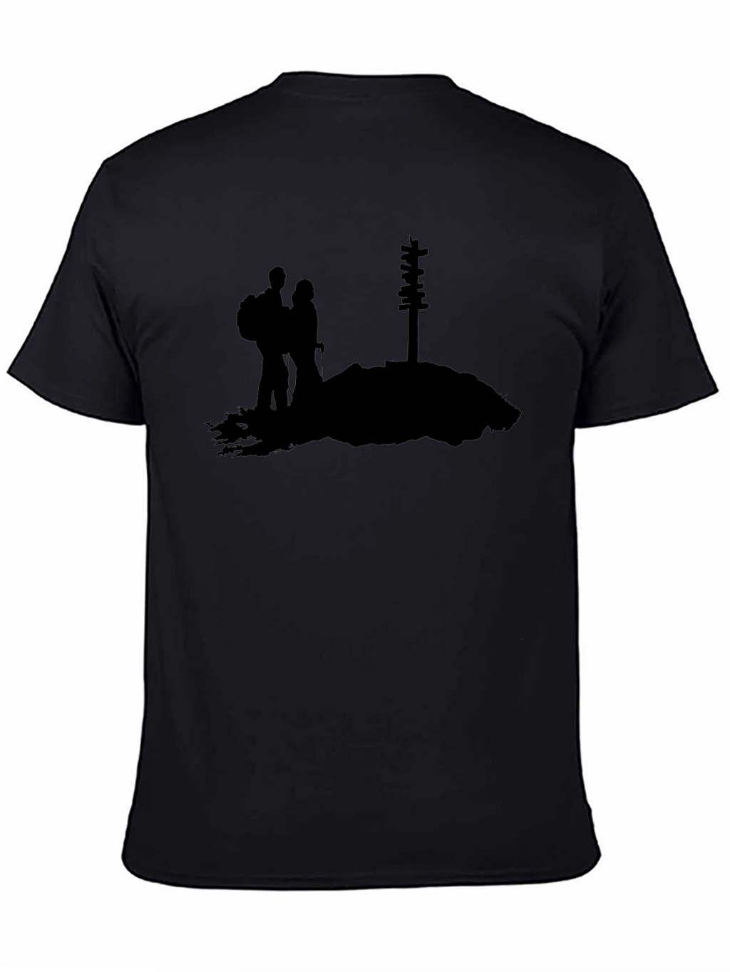 Hiking Couple Graphic Tee - Mountain Adventure Shirt