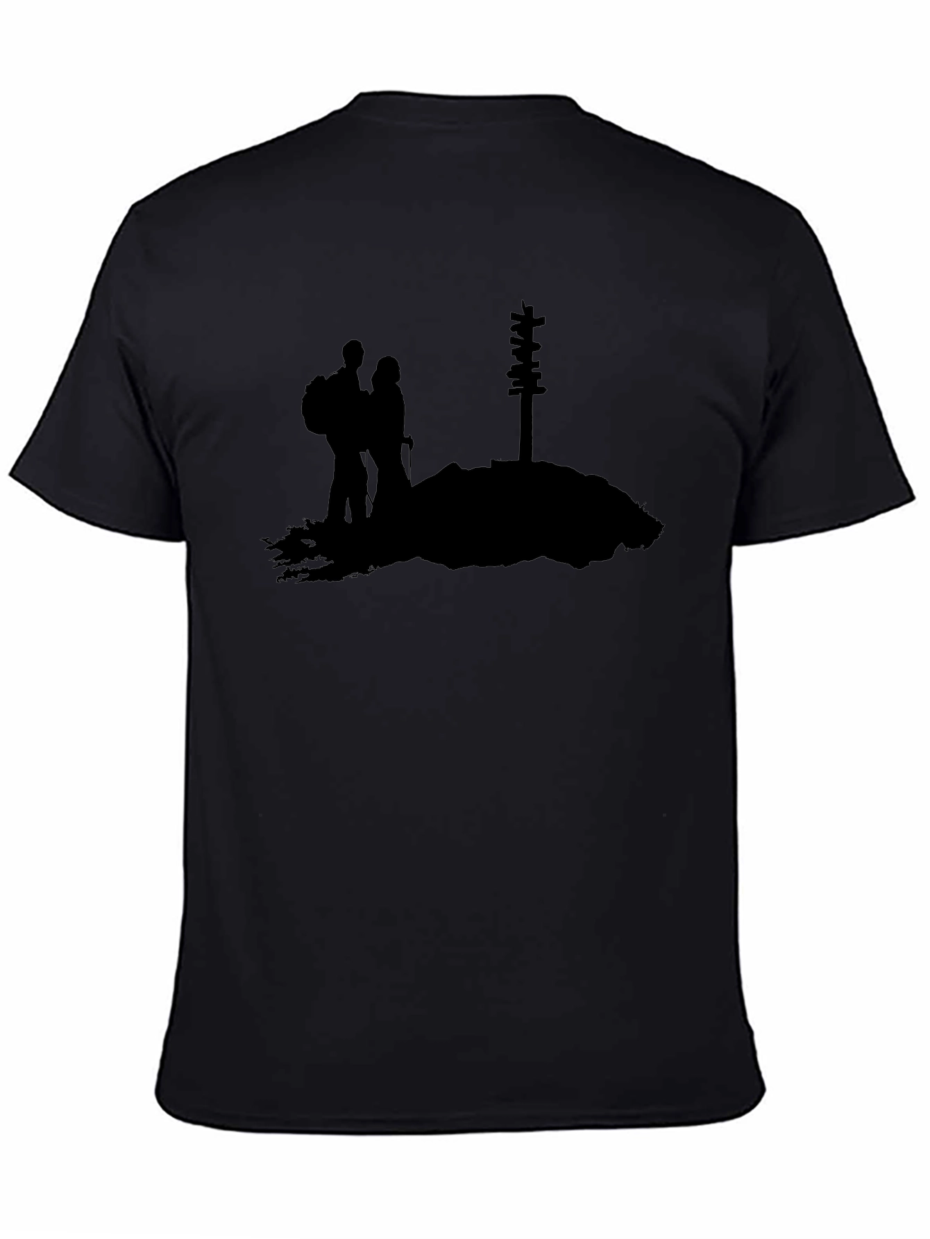 Hiking Couple Graphic Tee - Mountain Adventure Shirt