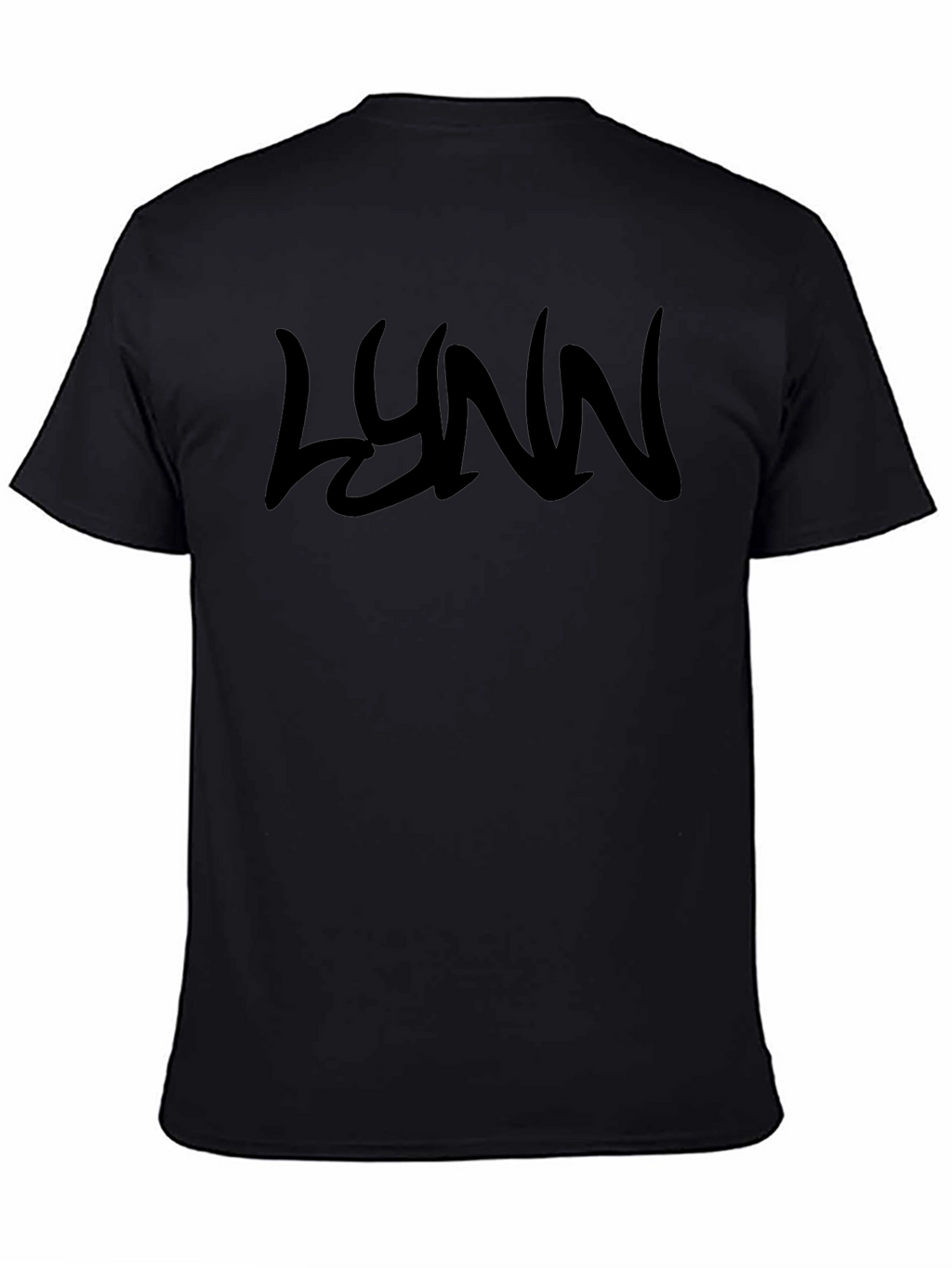 Black T-Shirt with LYNN Graphic