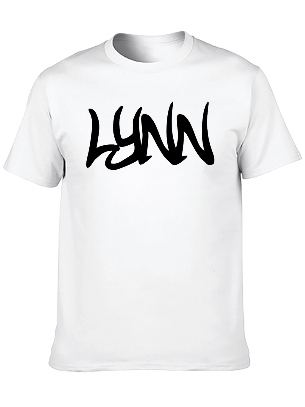 Black T-Shirt with LYNN Graphic