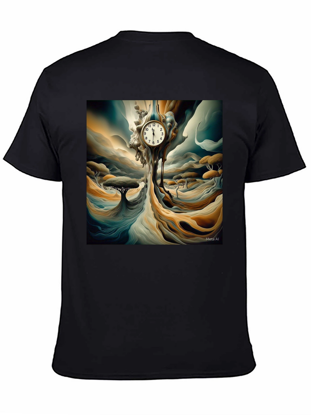 Surreal Melting Clock T-Shirt