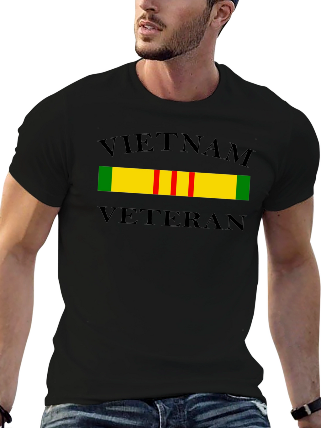 Vietnam Veteran T-Shirt - Black Tee