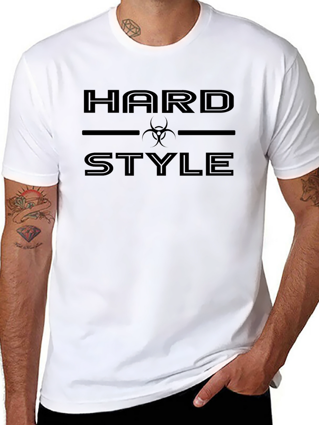 Hard Style Graphic Tee - Edgy Fashion