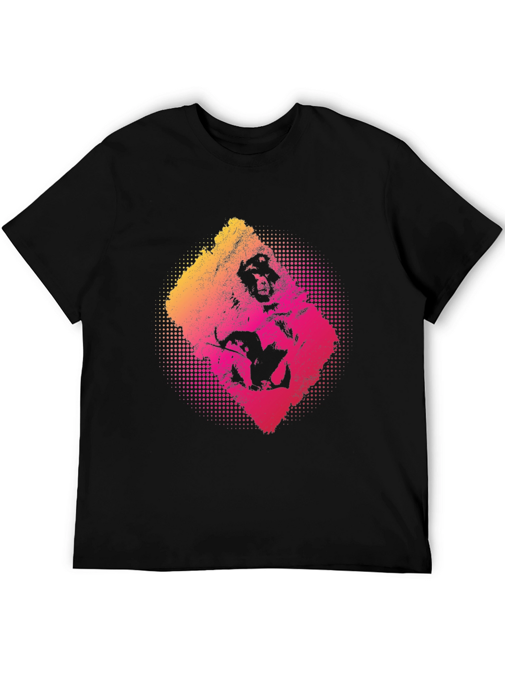 Graphic Print T-Shirt - Mens Black Tee