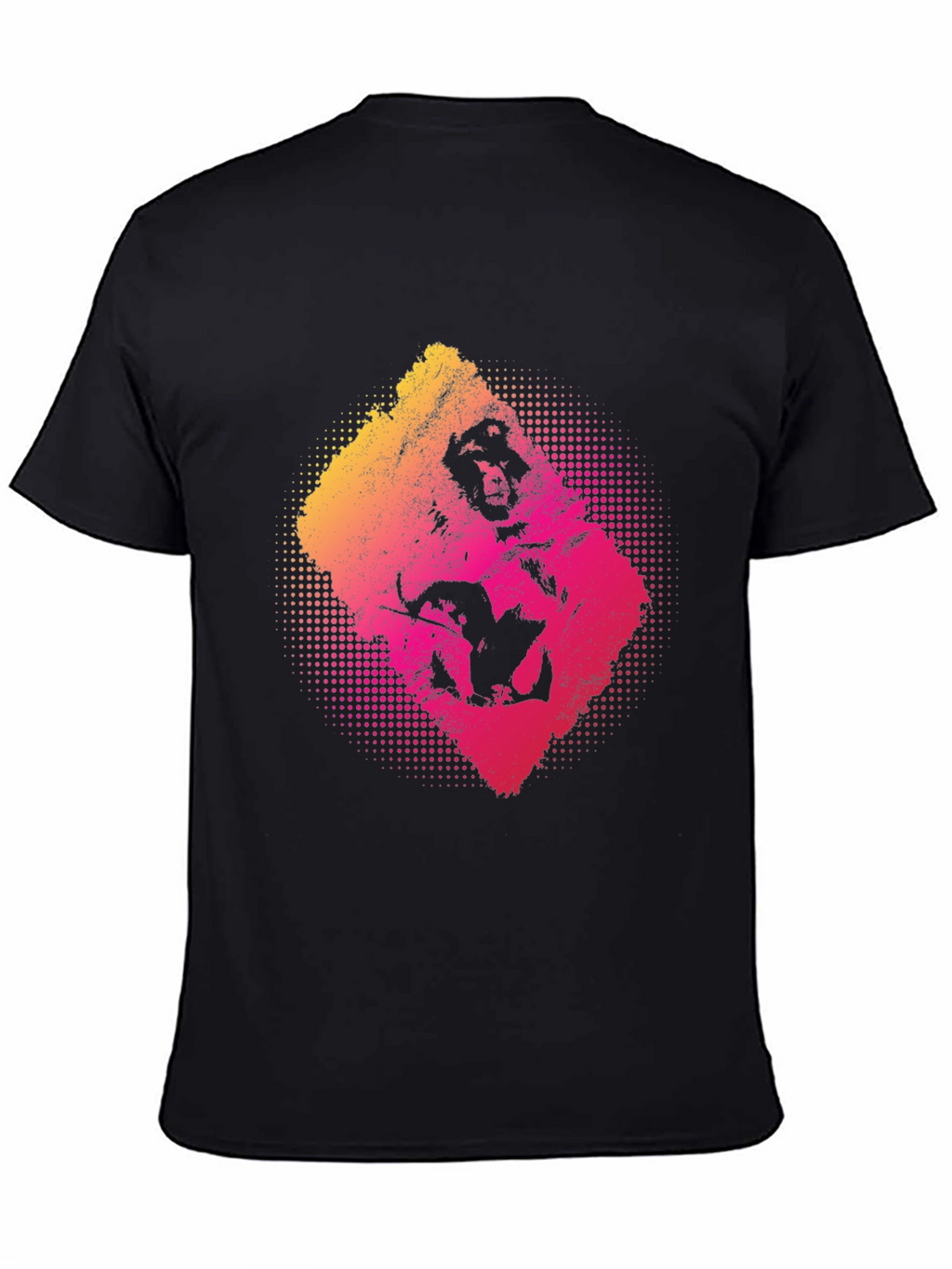 Graphic Print T-Shirt - Mens Black Tee