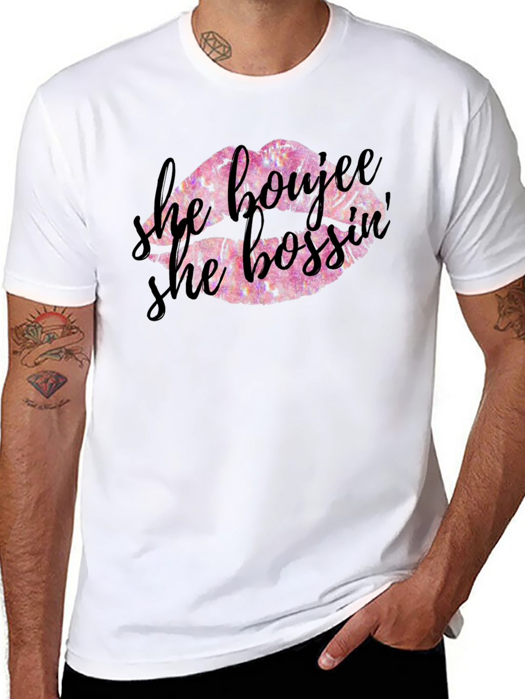 He Boujee She Bossy Graphic Tee