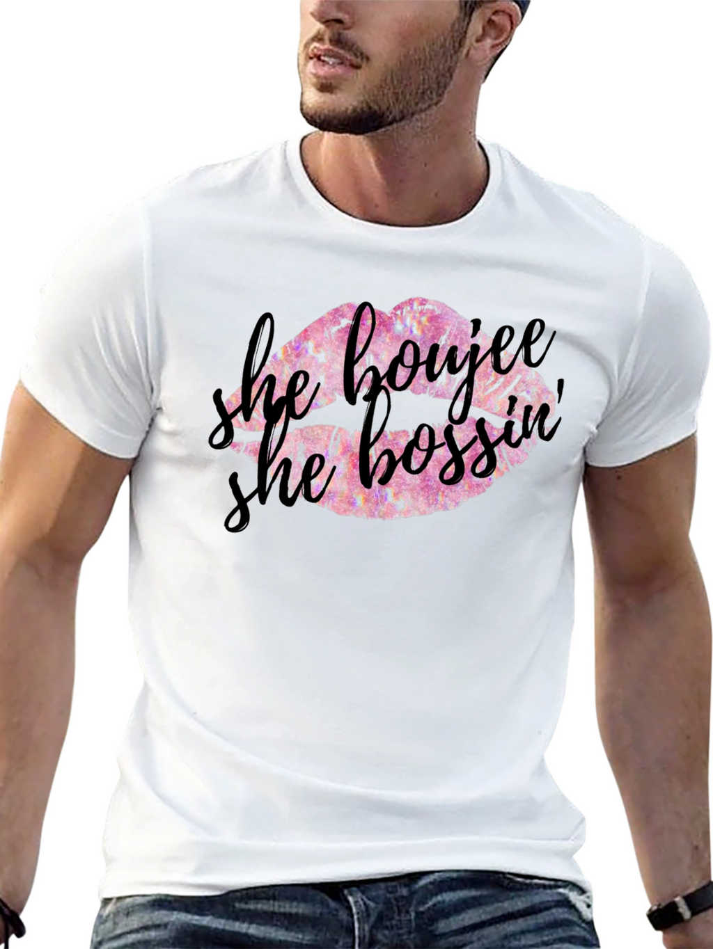 He Boujee She Bossy Graphic Tee