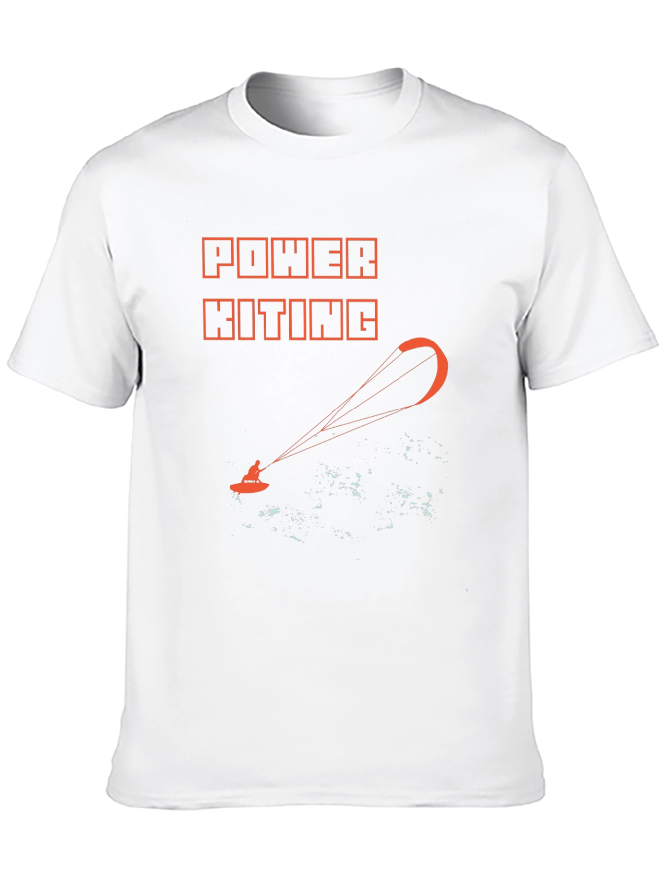 Power Kiting Graphic Tee - Black Cotton T-Shirt