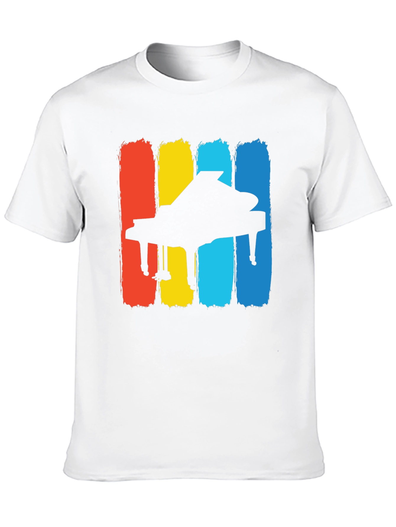Retro Piano T-Shirt - Classic Musical Style