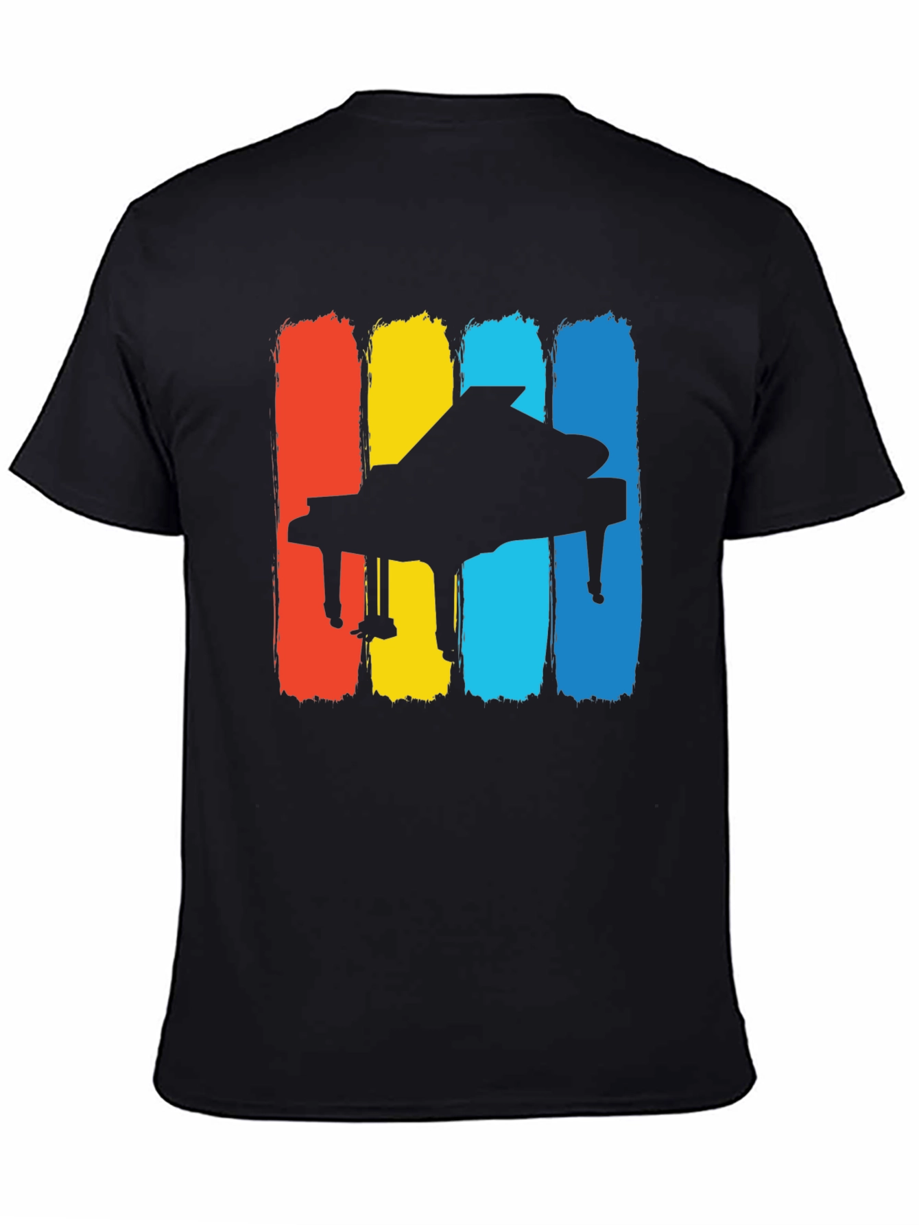 Retro Piano T-Shirt - Classic Musical Style