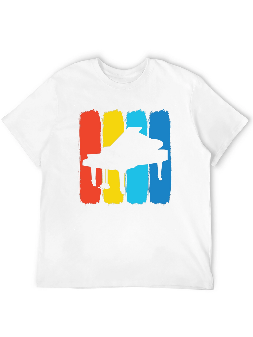 Retro Piano T-Shirt - Classic Musical Style