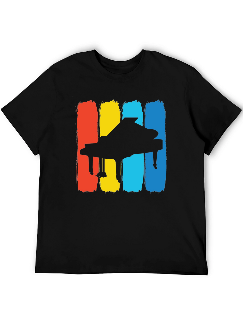 Retro Piano T-Shirt - Classic Musical Style