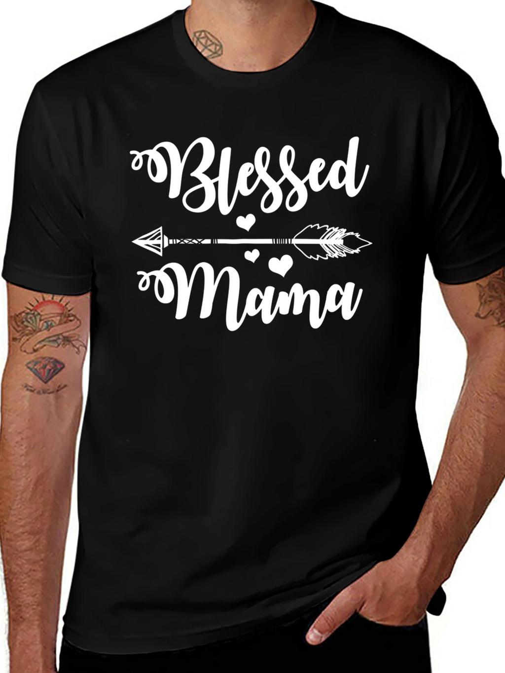 Blessed Mama T-Shirt - Cute Graphic Tee