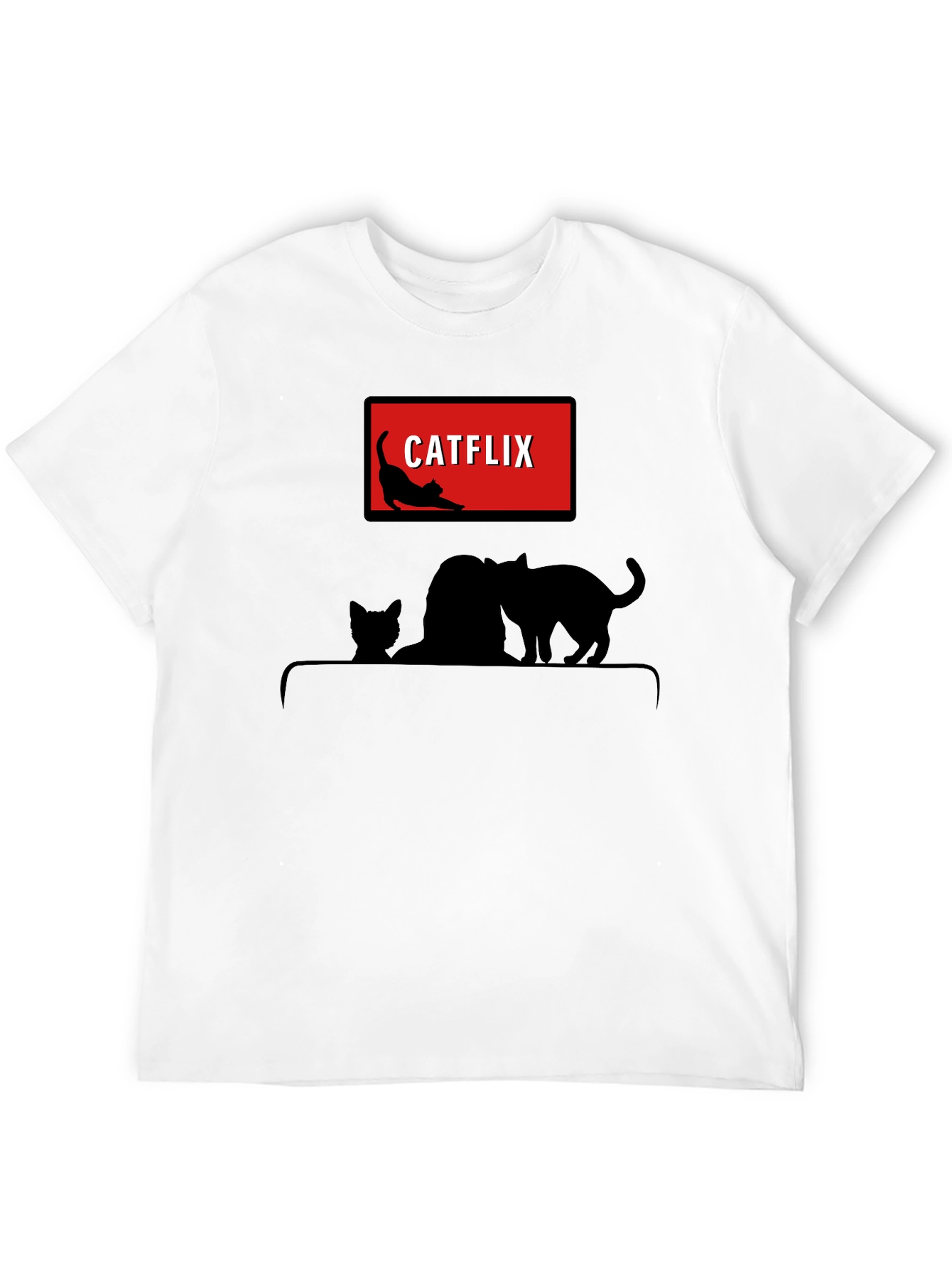 Catflix T-Shirt - Funny Cat Lover Tee