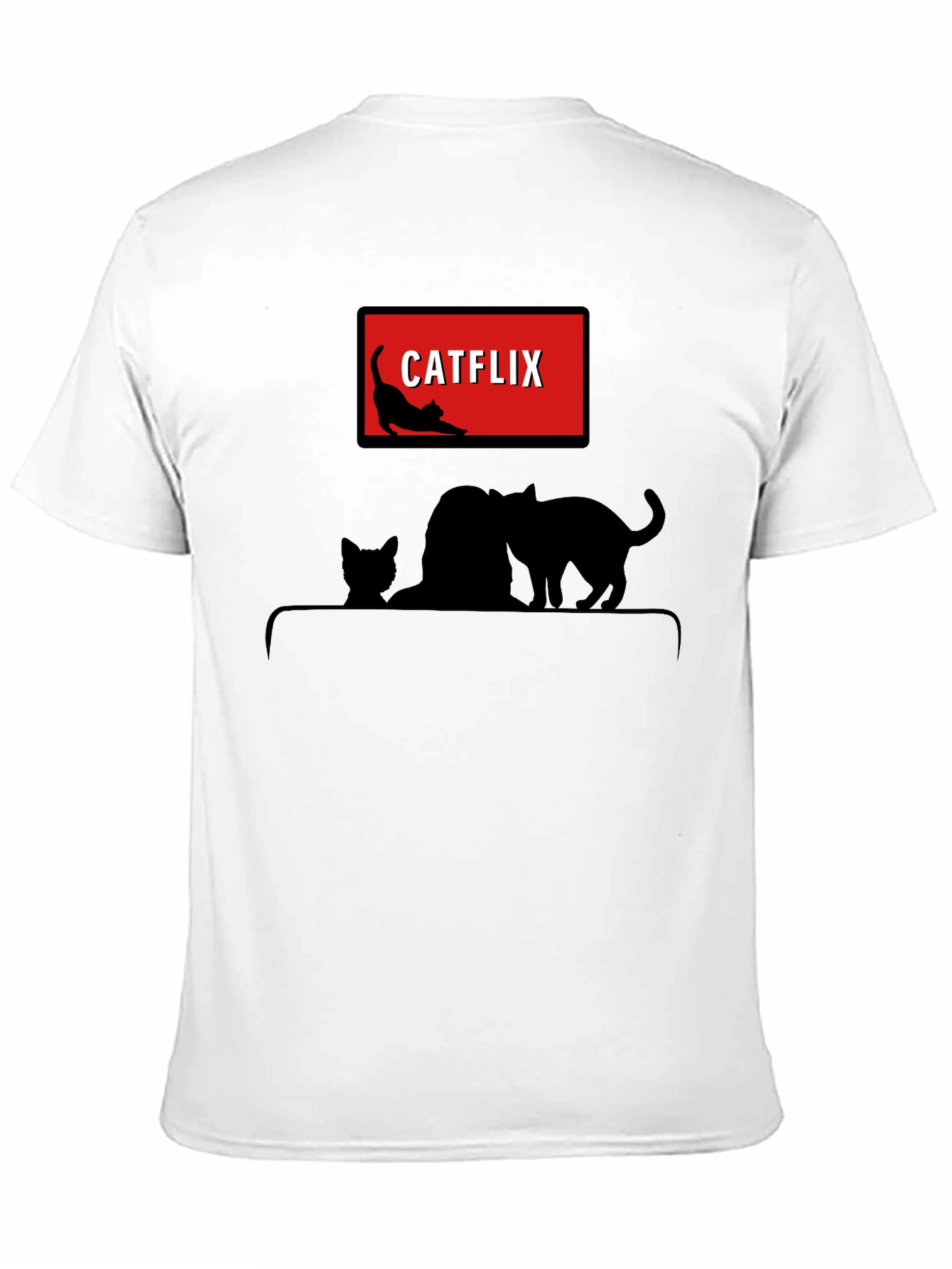 Catflix T-Shirt - Funny Cat Lover Tee