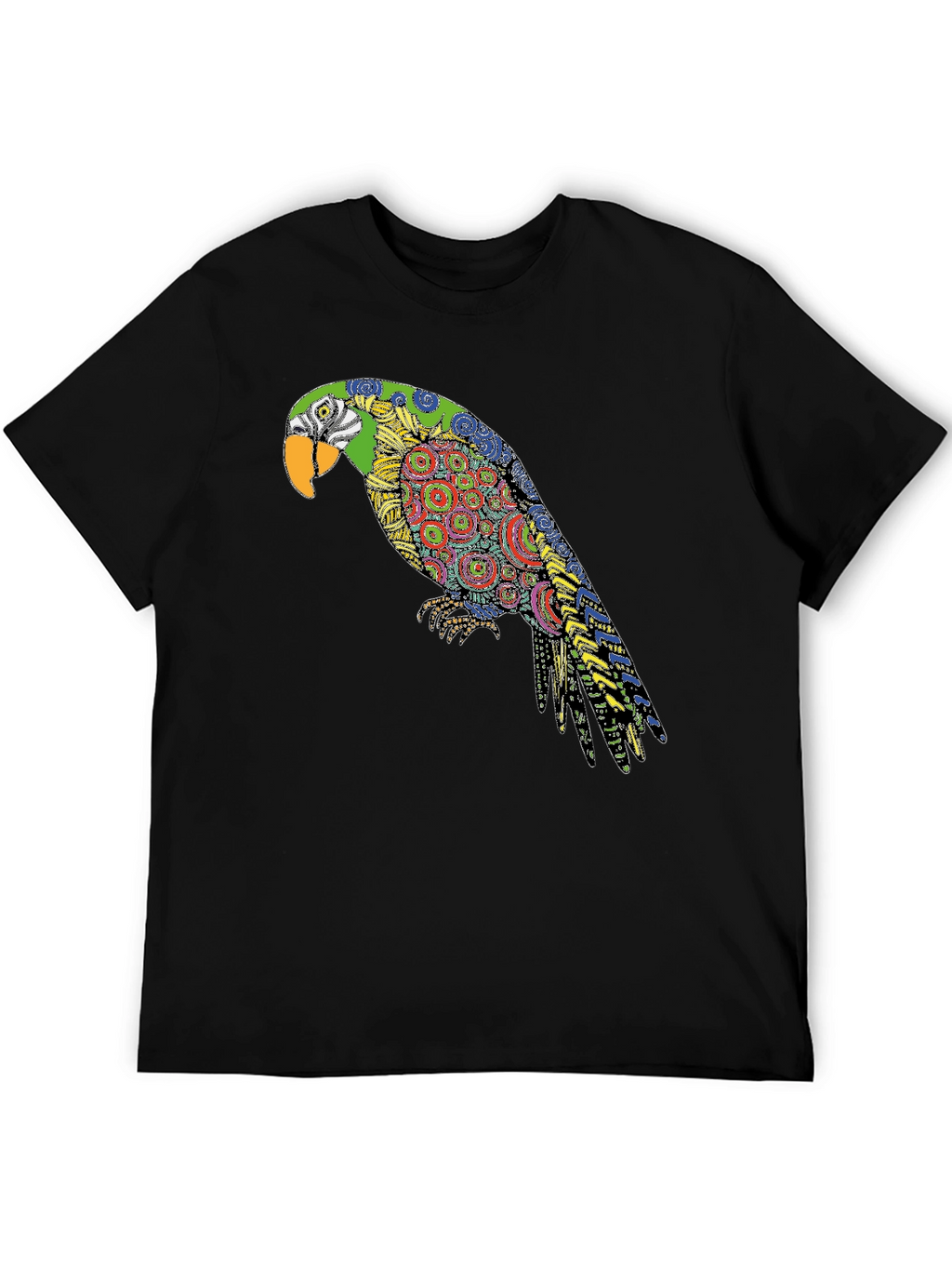 Parrot Graphic Black T-Shirt