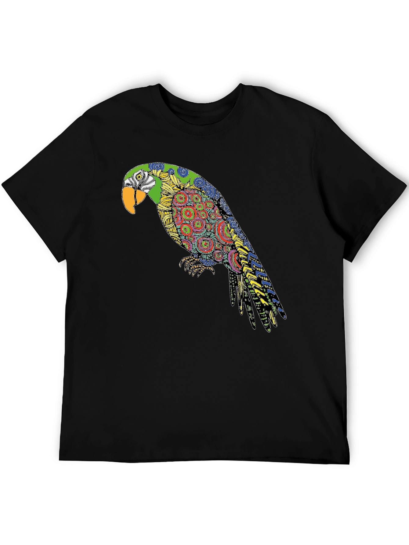 Parrot Graphic Black T-Shirt