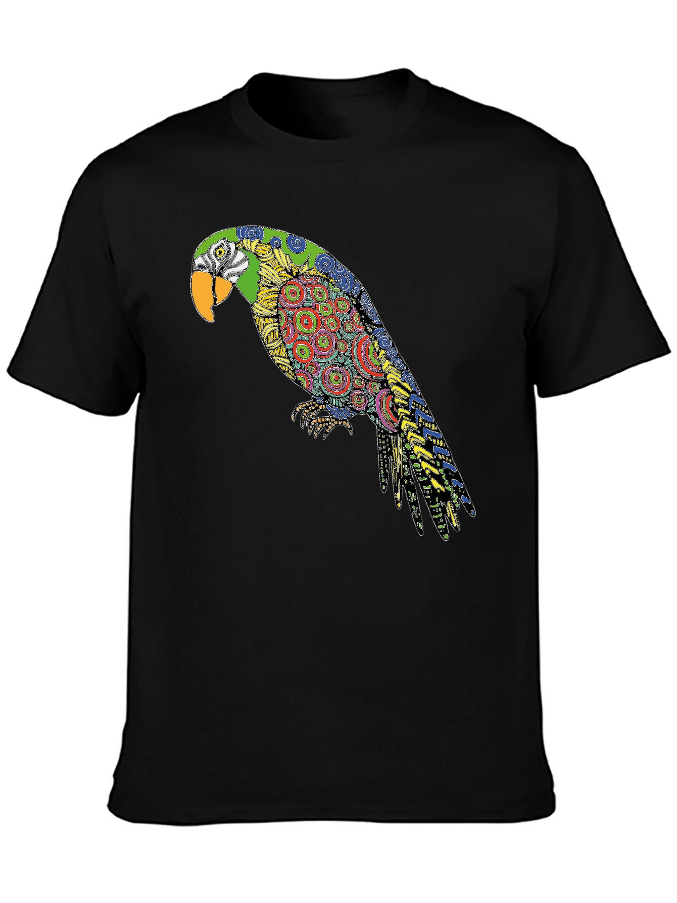 Parrot Graphic Black T-Shirt