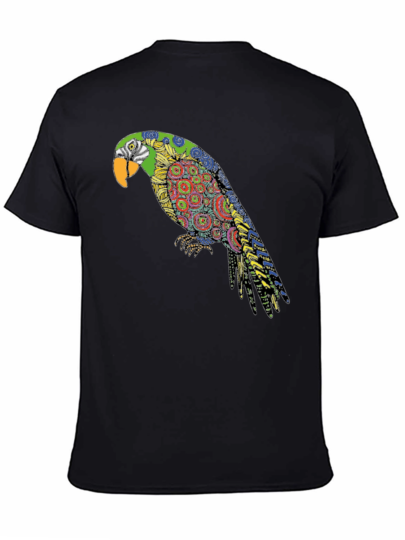 Parrot Graphic Black T-Shirt