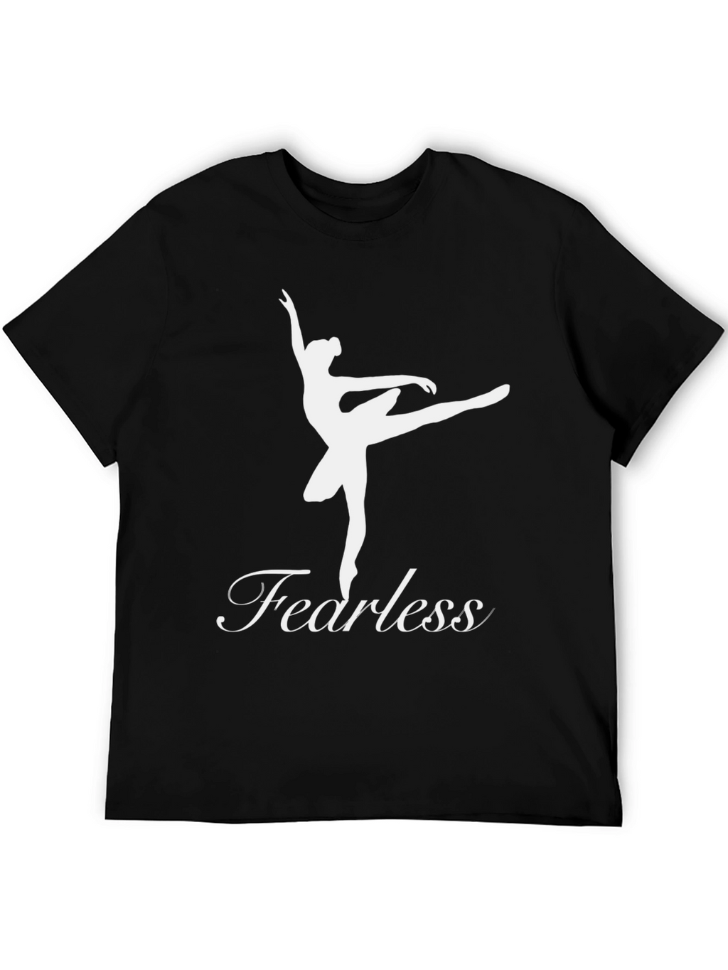 Fearless Ballerina Black Graphic Tee