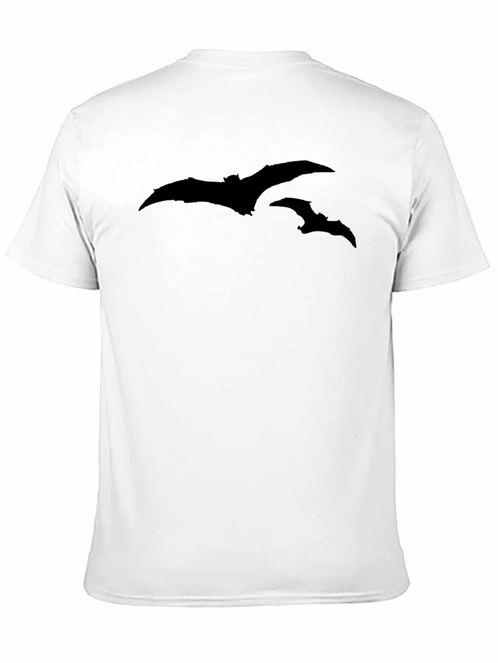 Bats Graphic Tee - Black Cotton T-Shirt