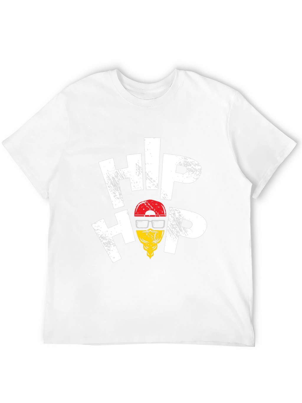 Hip Hop Graphic Tee - Trendy Black T-Shirt
