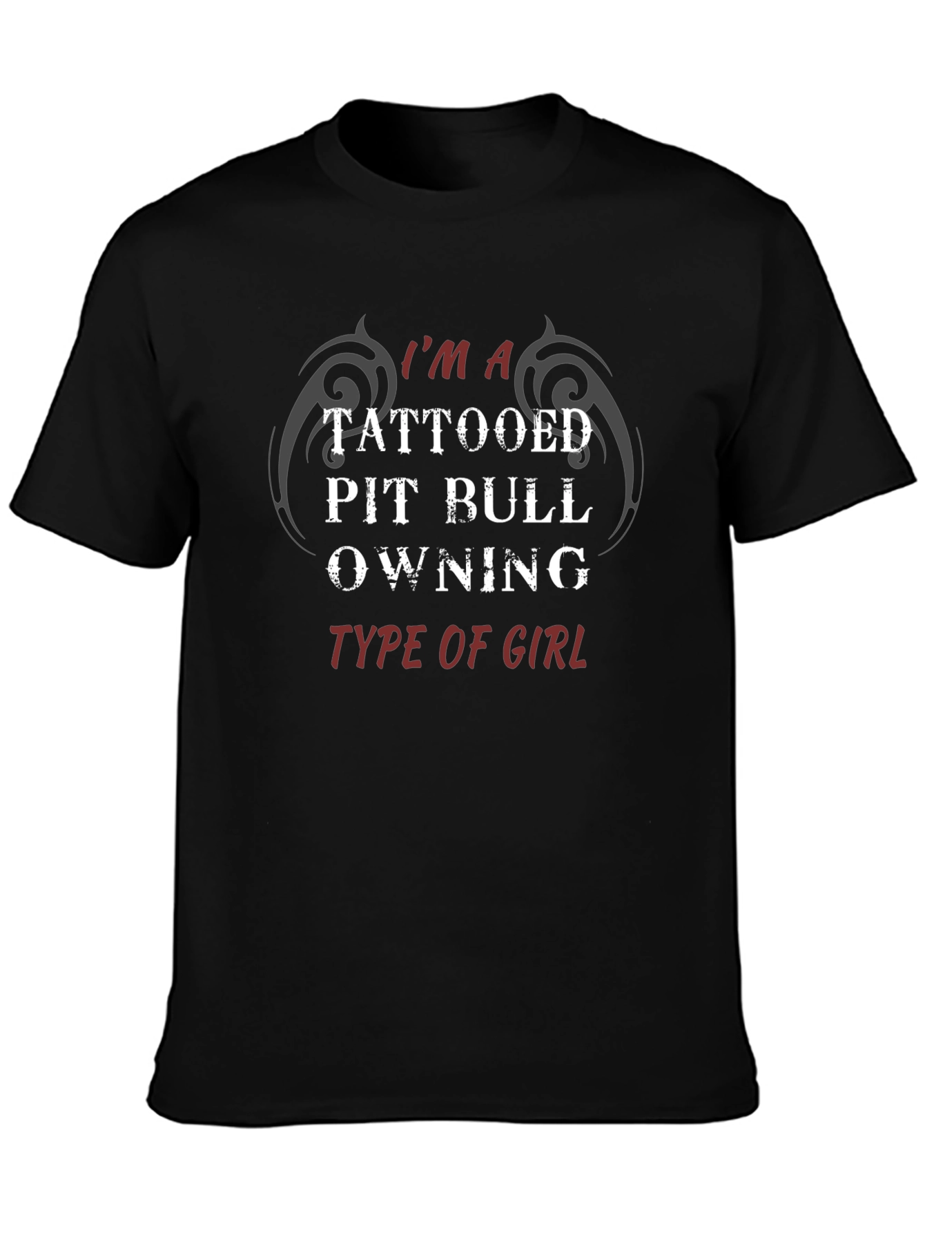 Tattooed Pit Bull Owning Girl T-Shirt