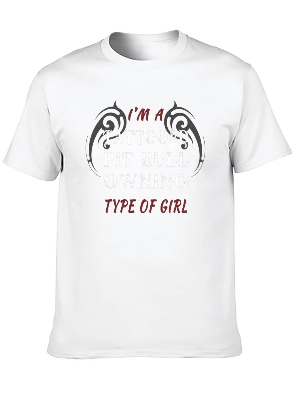 Tattooed Pit Bull Owning Girl T-Shirt