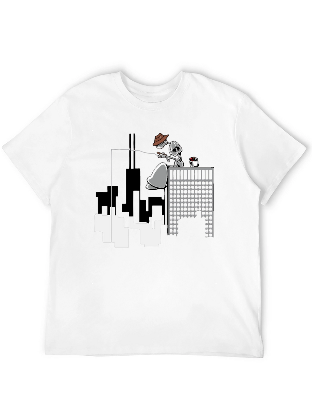 Urban Angler T-Shirt - Black Crew Neck Tee