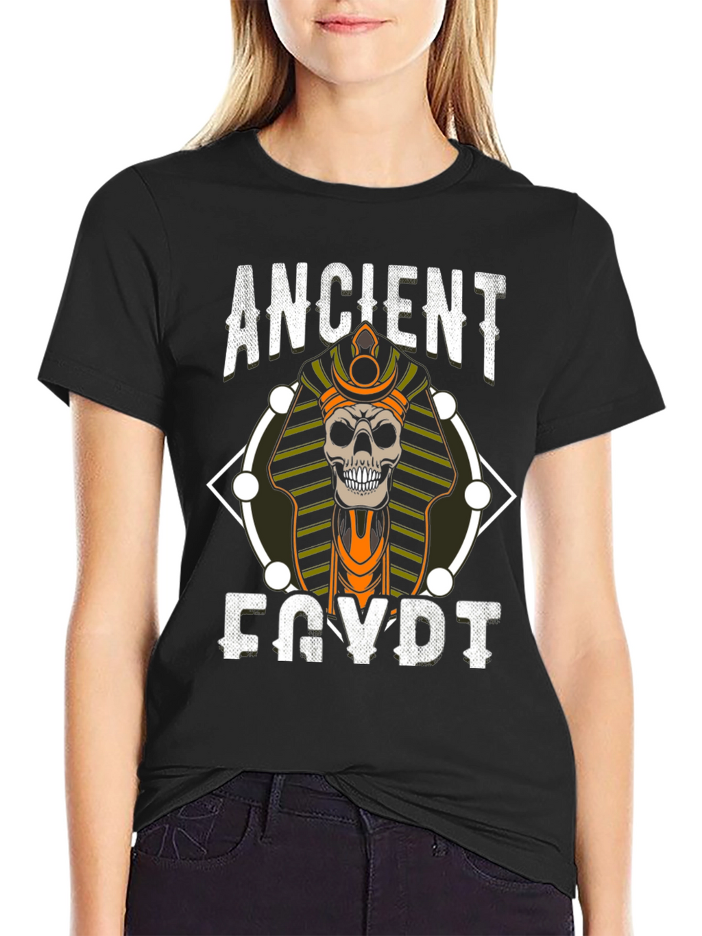 Ancient Egypt Skull Graphic T-Shirt