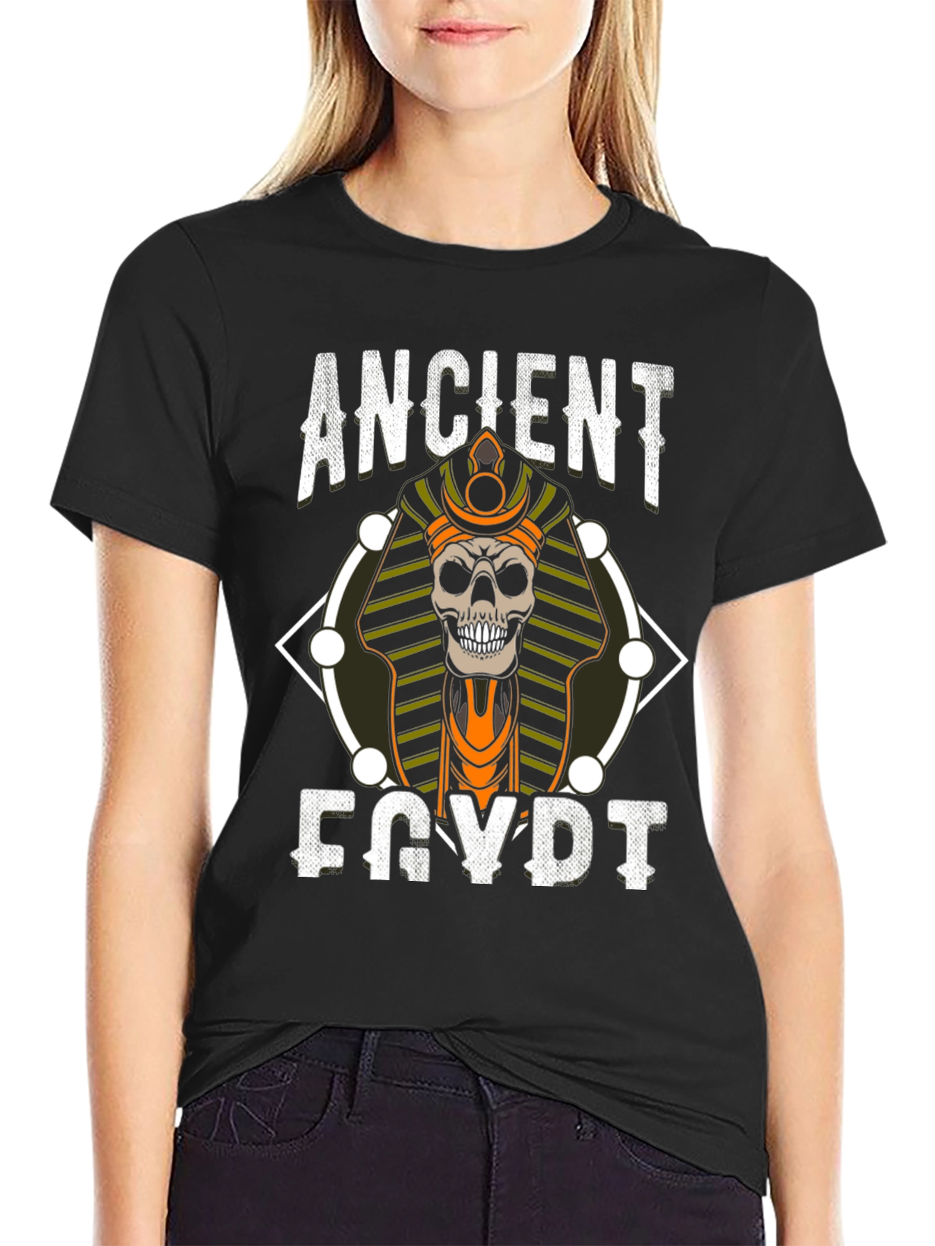 Ancient Egypt Skull Graphic T-Shirt