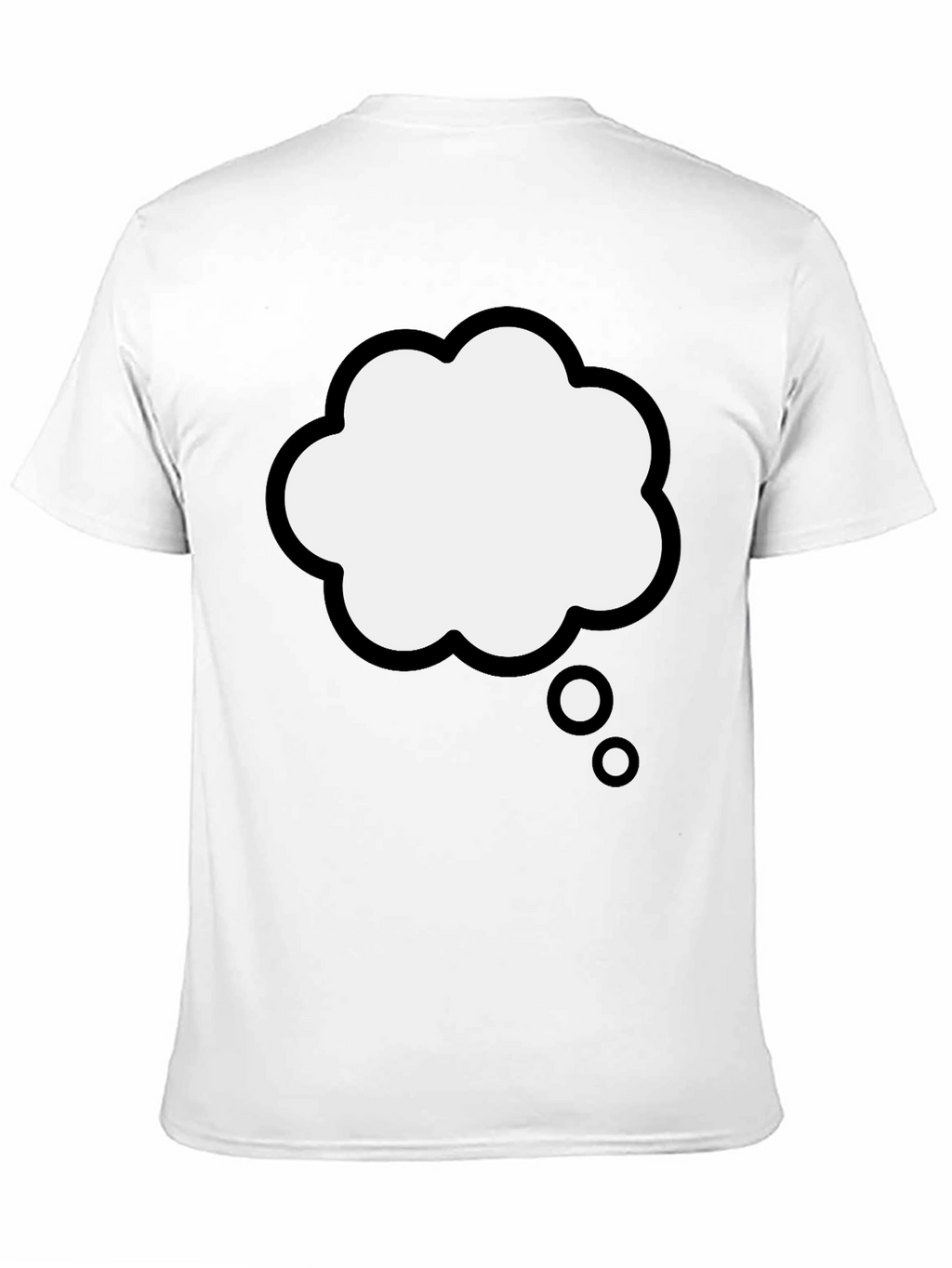 Thinking Cloud Graphic Tee - Black Cotton Blend