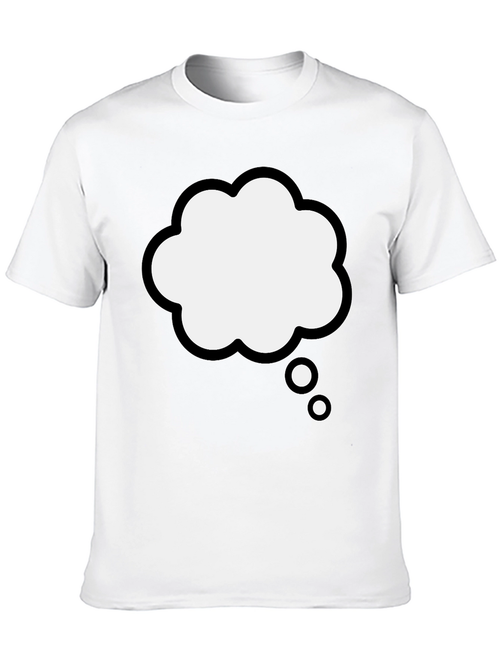 Thinking Cloud Graphic Tee - Black Cotton Blend