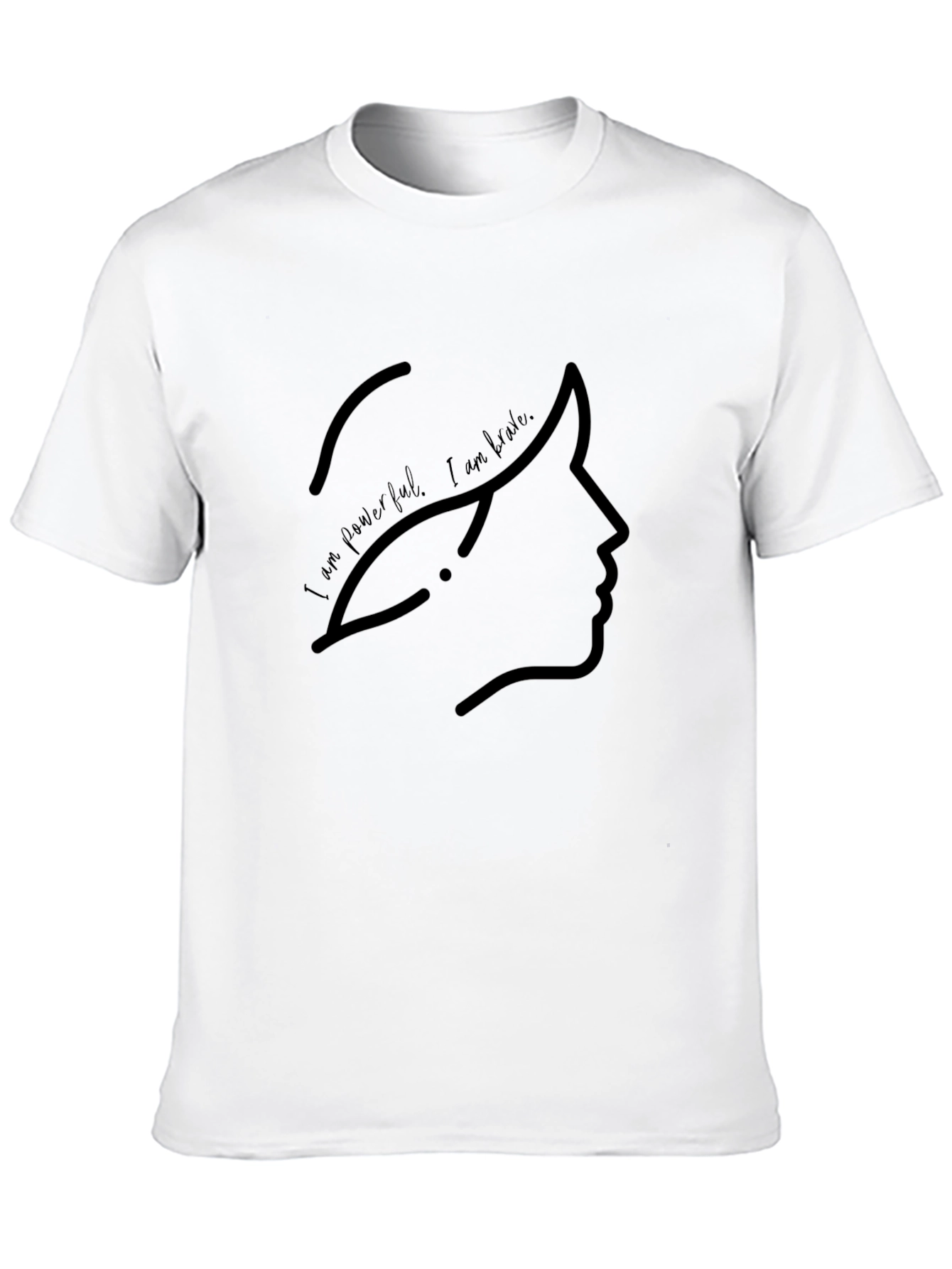 Empowered Silhouette Black T-Shirt