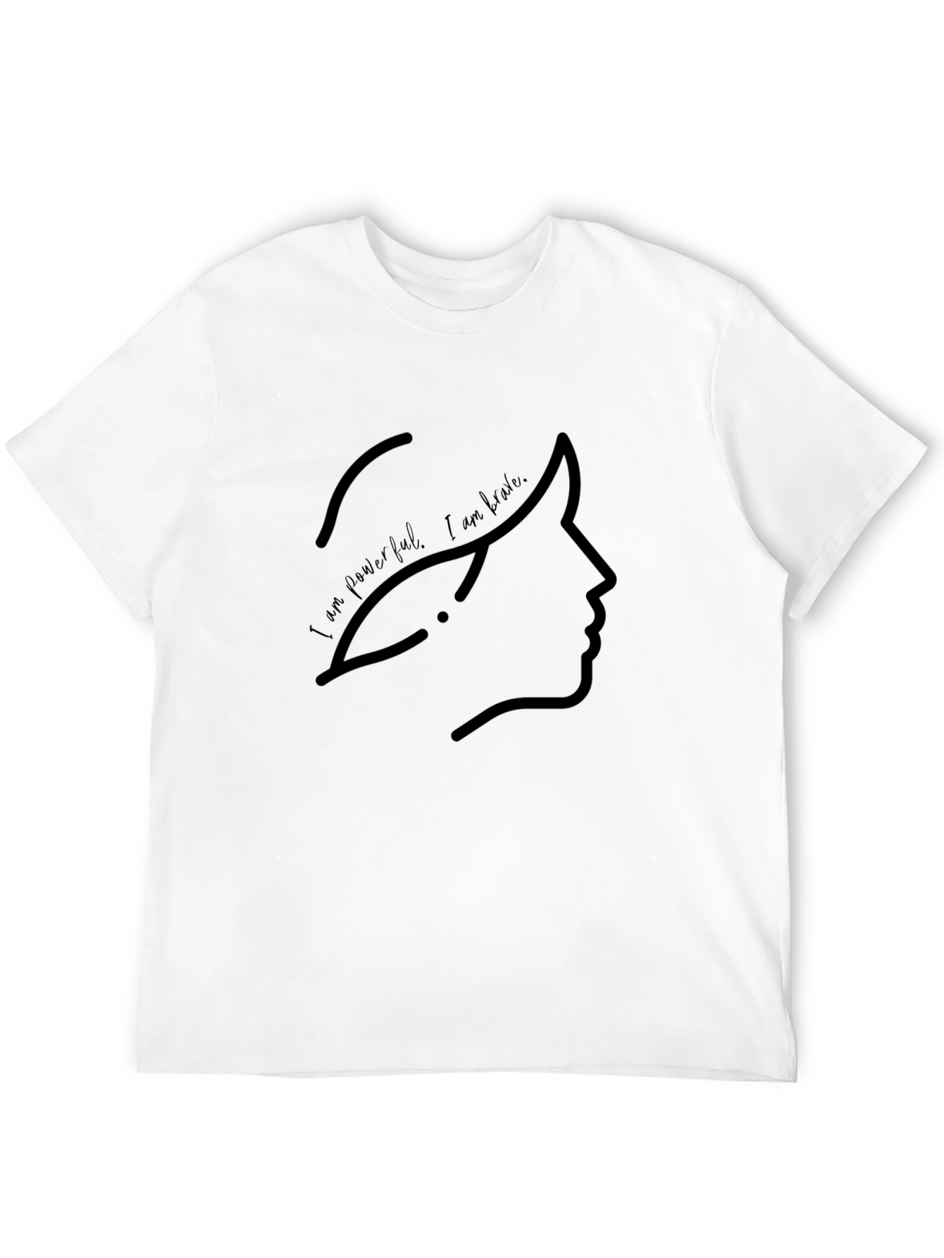 Empowered Silhouette Black T-Shirt
