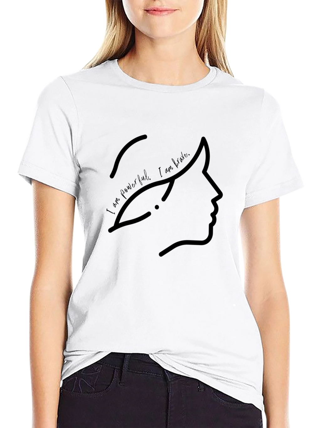 Empowered Silhouette Black T-Shirt