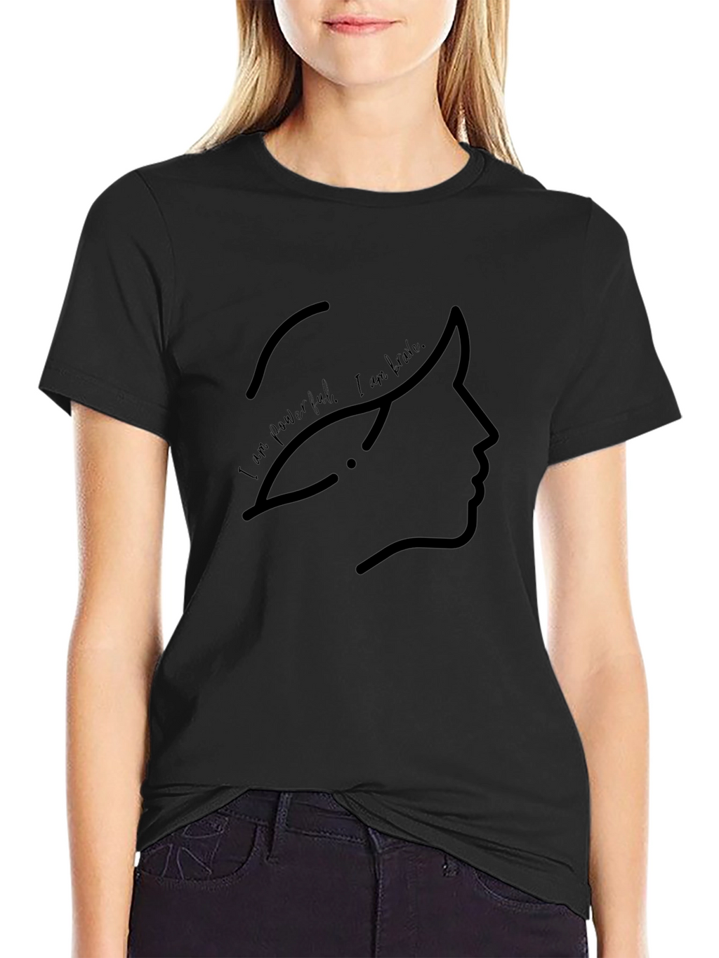 Empowered Silhouette Black T-Shirt