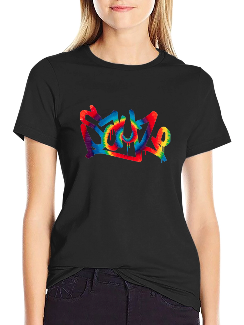 Soul Tie-Dye Graphic Black T-Shirt