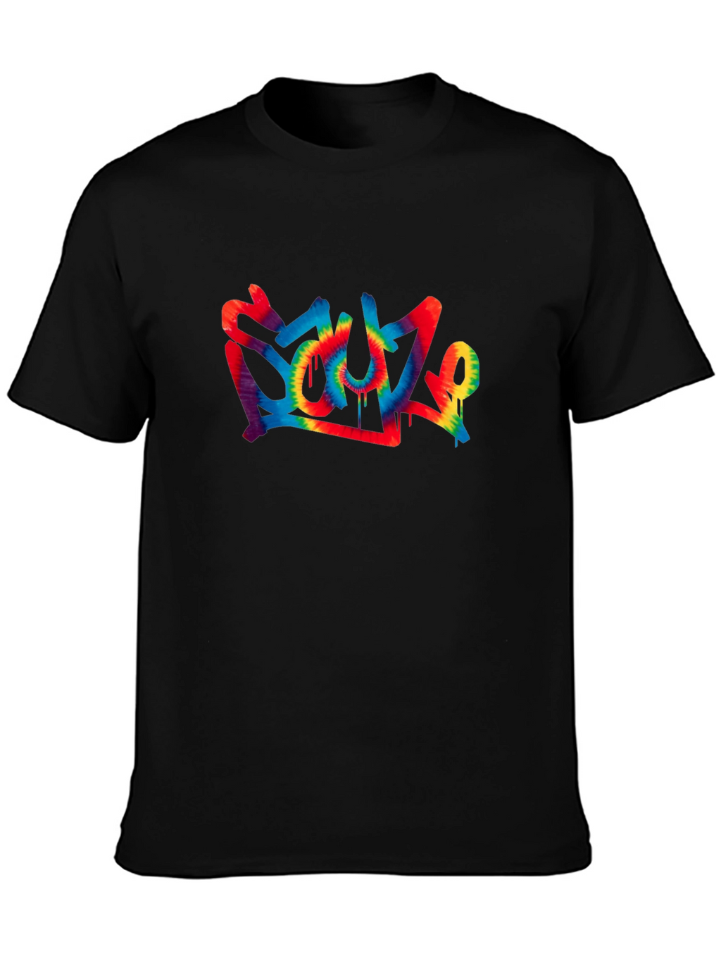 Soul Tie-Dye Graphic Black T-Shirt
