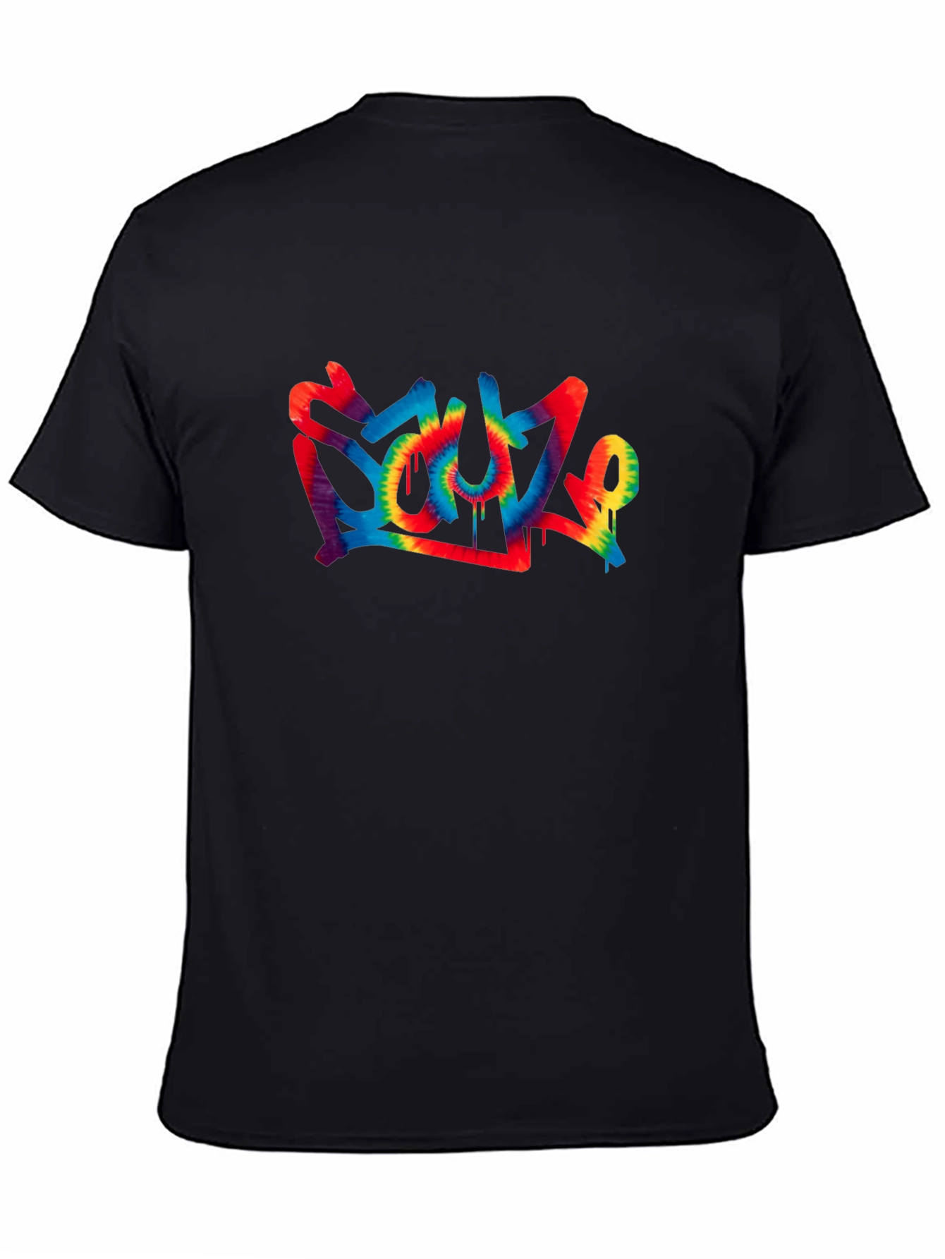 Soul Tie-Dye Graphic Black T-Shirt