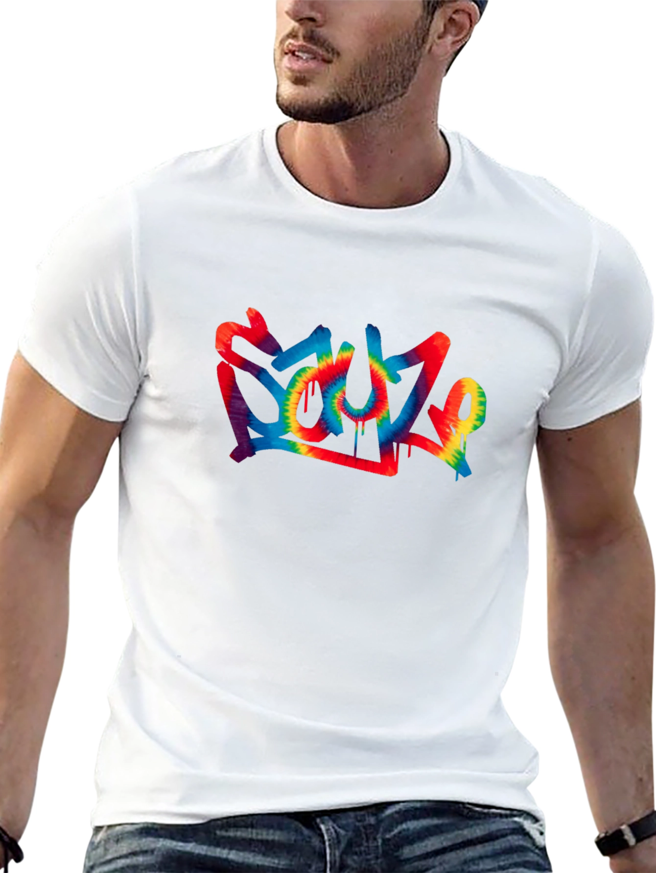 Soul Tie-Dye Graphic Black T-Shirt