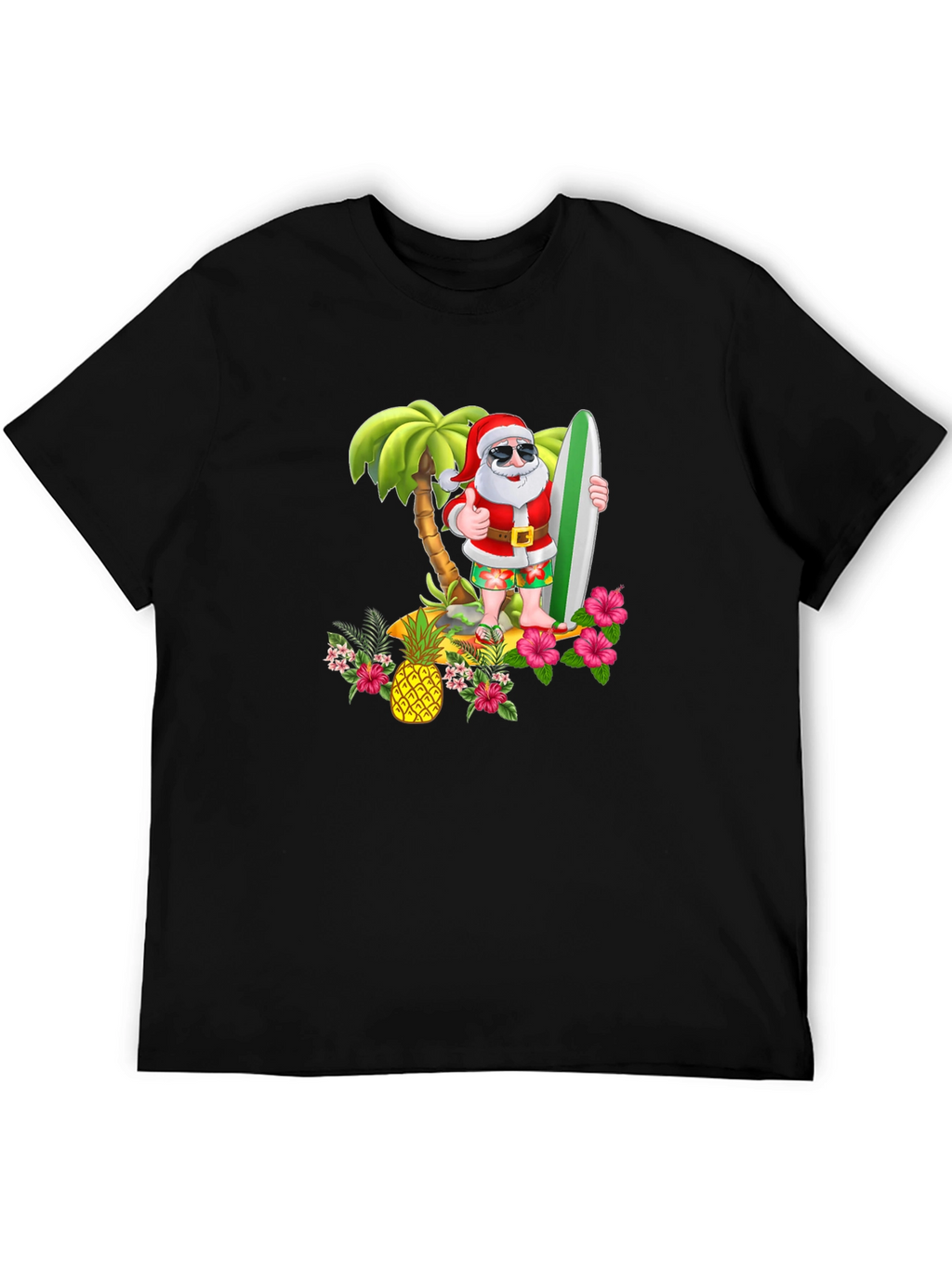 Santa Surfing T-Shirt