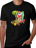 Santa Surfing T-Shirt