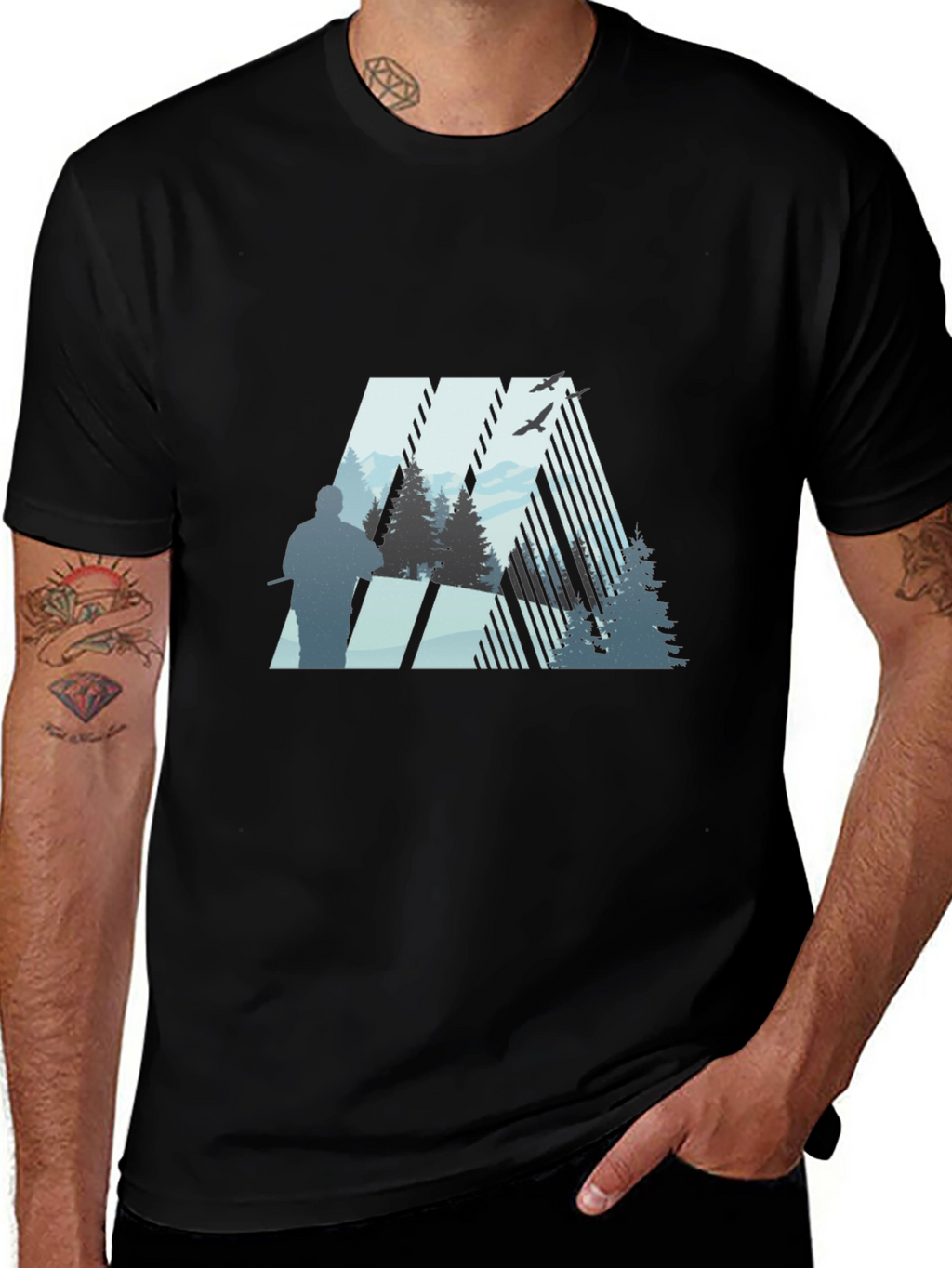 Nature Silhouette Graphic Tee
