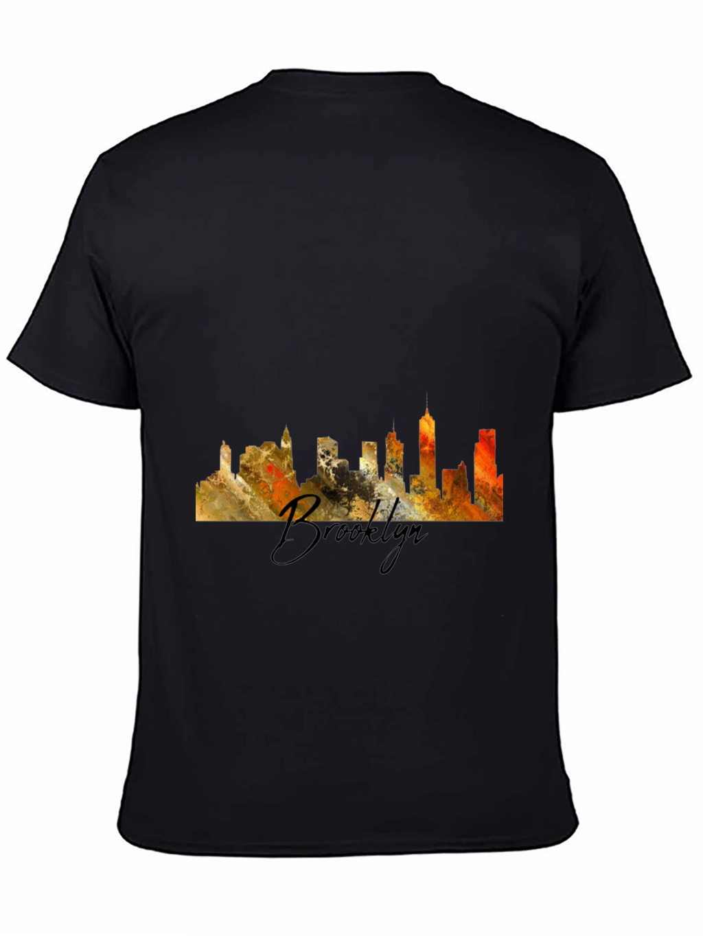 Brooklyn Skyline Black T-Shirt