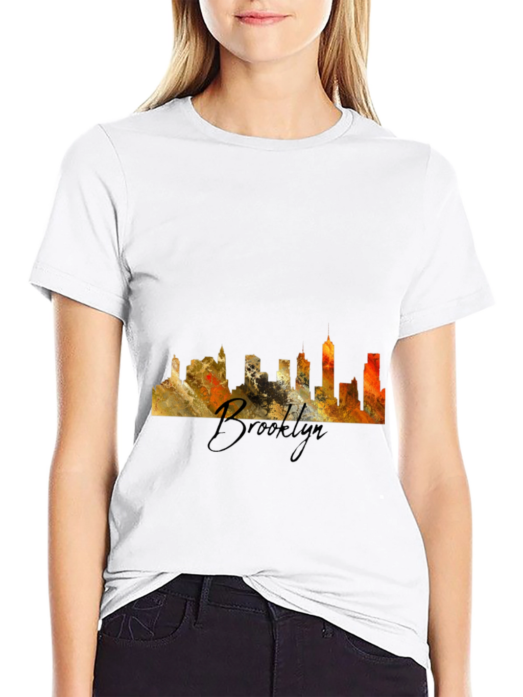 Brooklyn Skyline Black T-Shirt