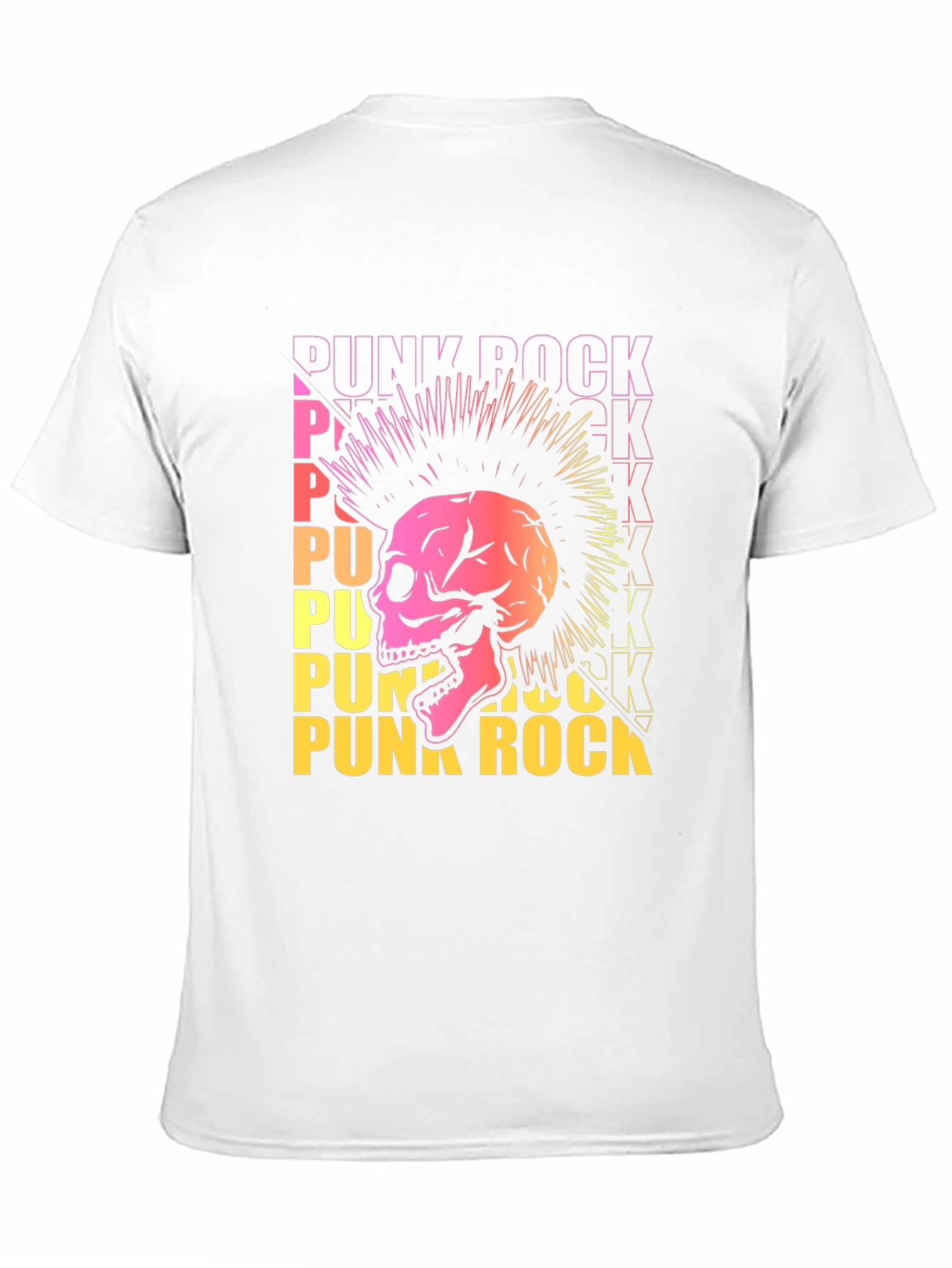 Punk Rock Skull Graphic Tee - Edgy Design